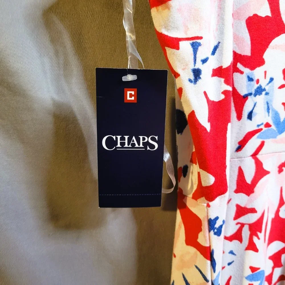 NWT Chaps Long Sleeveless Summer Dress Size Medium - Picture 5 of 7